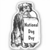 National Dog Day  シール (正面)