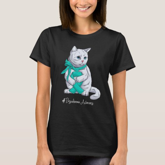 National Dysautonomia Awareness Month Teal Ribbon Tシャツ (正面)