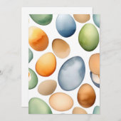 National Egg Month 1月A – 水彩画 シーズンカード (正面/裏面)