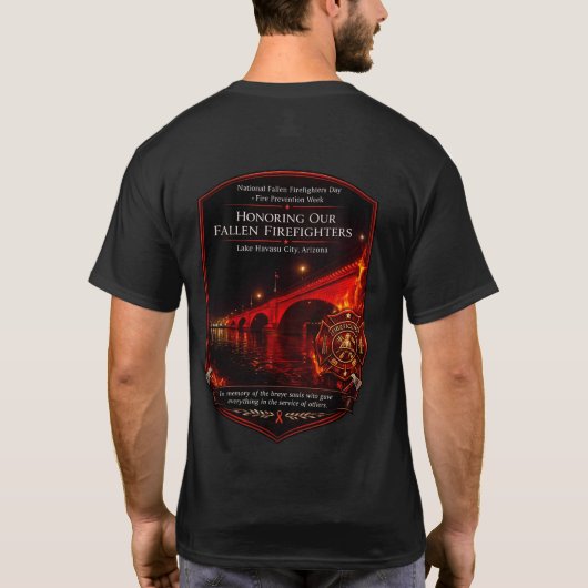 National Fallen Firefighters Day London Bridge Tシャツ (裏面)