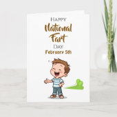 National Fart Day | February 5th Funny Holiday カード (正面)