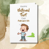 National Fart Day | February 5th Funny Holiday カード