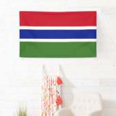 National Flag of Gambia - Rectangular Event Banner 横断幕 (インサイチュ)