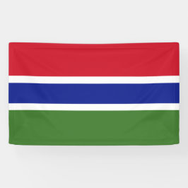 National Flag of Gambia - Rectangular Event Banner 横断幕