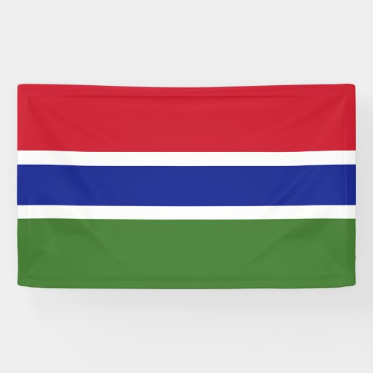 National Flag of Gambia - Rectangular Event Banner 横断幕 (横)