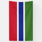 National Flag of Gambia - Rectangular Event Banner 横断幕 (縦)