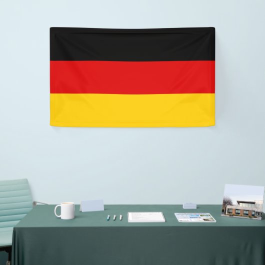 National Flag of Germany - Rectangle Wall Banner 横断幕 (トレードショー)