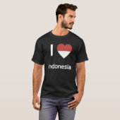 National Flag of Indonesia souvenir  for men women Tシャツ (正面フル)