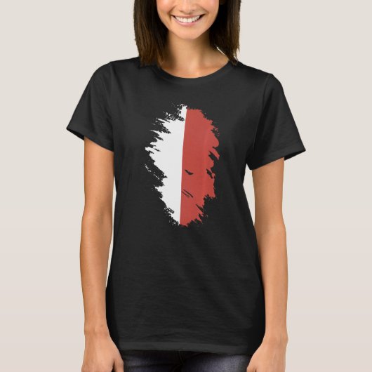 National Flag of Indonesia souvenir  for men women Tシャツ (正面)
