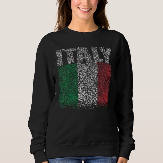 National Flag of Italy souvenir  for men women 6 スウェットシャツ (正面)