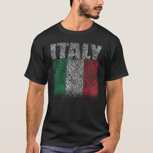 National Flag of Italy souvenir  for men women 6 Tシャツ (正面)