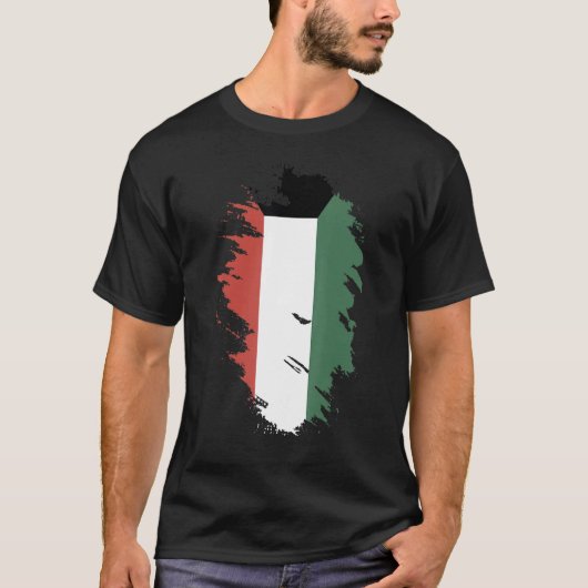 National Flag of Kuwait souvenir  for men women 6 Tシャツ (正面)