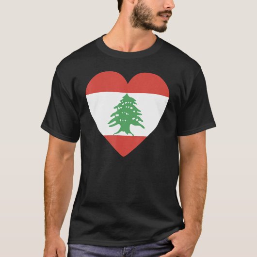 National Flag of Lebanon souvenir  for men women 4 Tシャツ (正面)