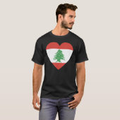 National Flag of Lebanon souvenir  for men women 4 Tシャツ (正面フル)