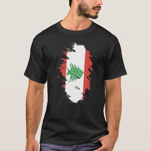National Flag of Lebanon souvenir  for men women   Tシャツ (正面)