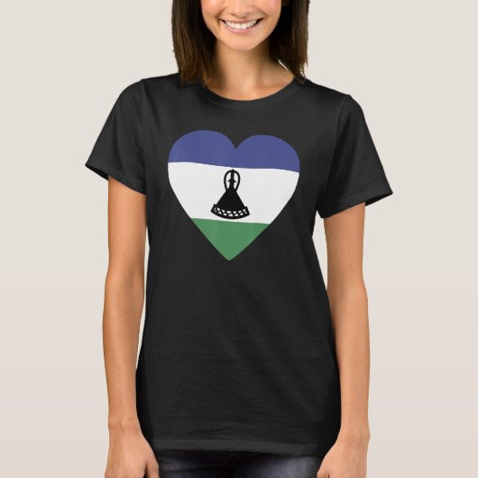 National Flag of Lesotho souvenir  for men women 1 Tシャツ (正面)