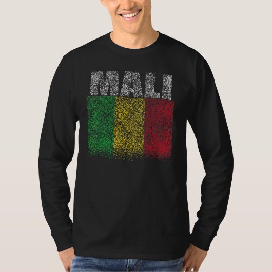 National Flag of Mali souvenir for men women 3 Tシャツ (正面)