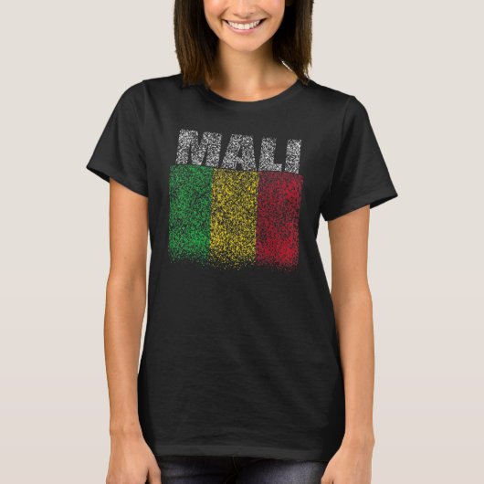 National Flag of Mali souvenir for men women 3 Tシャツ (正面)