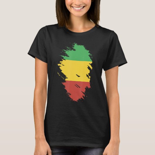 National Flag of Mali souvenir   for men women Tシャツ (正面)
