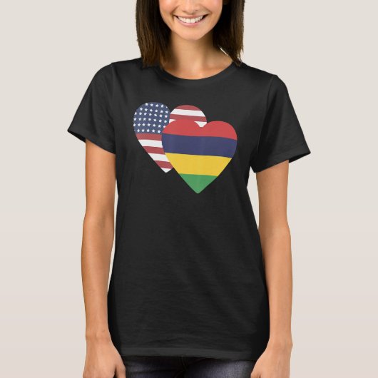National Flag of Mauritius souvenir  for men women Tシャツ (正面)