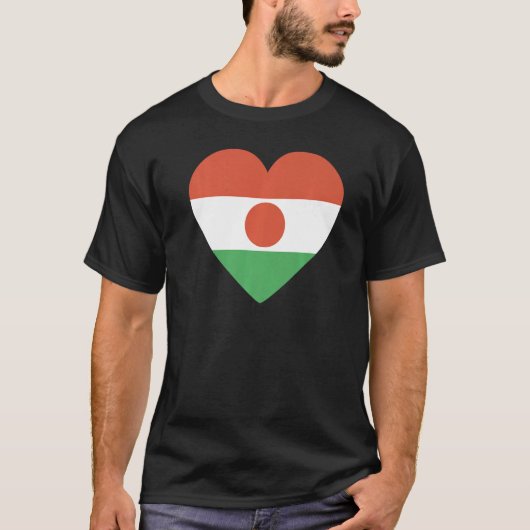 National Flag of Niger souvenir  for men women  4 Tシャツ (正面)