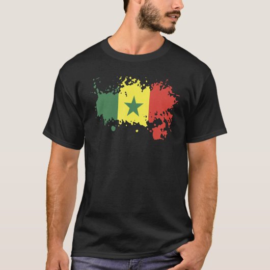 National Flag of Senegal souvenir   for men women Tシャツ (正面)