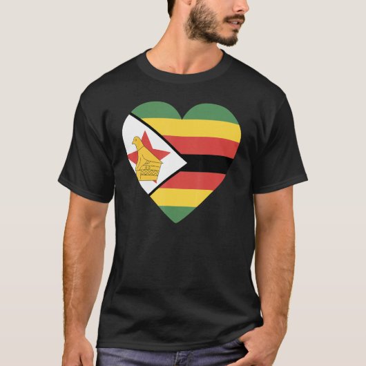 National Flag of Zimbabwe souvenir  for men women  Tシャツ (正面)