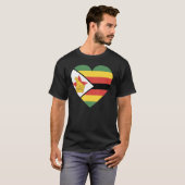 National Flag of Zimbabwe souvenir  for men women  Tシャツ (正面フル)