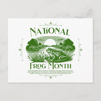 National Frog Month ポストカード
