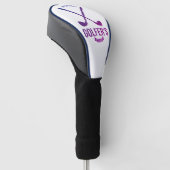 National Golfer’s Day Purple Design | leather ゴルフヘッドカバー (アングル)