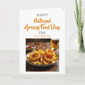 National Greasy Foods Day | October 25th カード (正面)