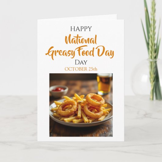 National Greasy Foods Day | October 25th カード (正面)
