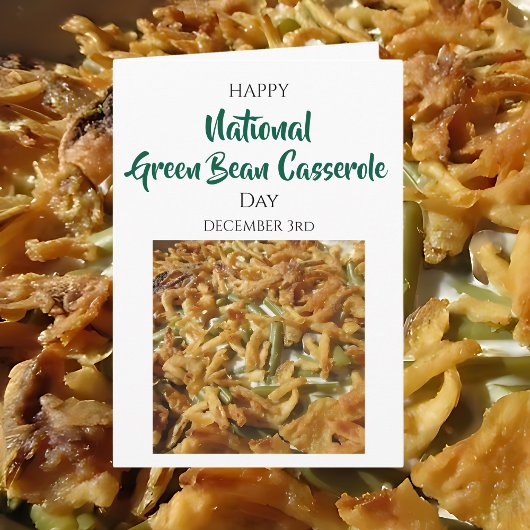 National Green Bean Casserole Day Dec 3rd カード