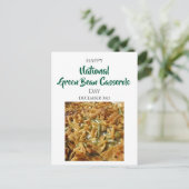 National Green Bean Casserole Day Dec 3rd ポストカード (スタンド正面)