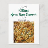 National Green Bean Casserole Day Dec 3rd ポストカード (正面)