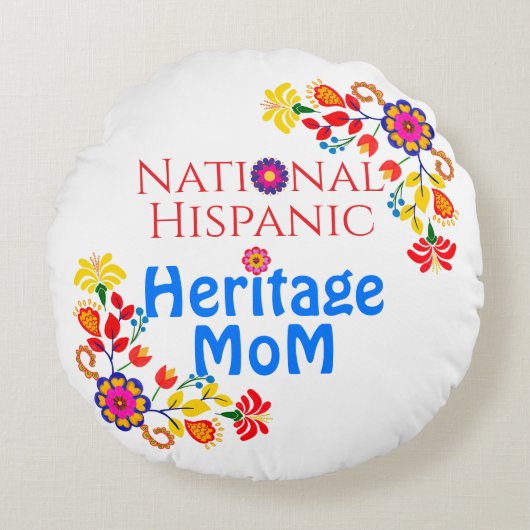 National Hispanic Heritage Month | プライドママ ラウンドクッション (正面)