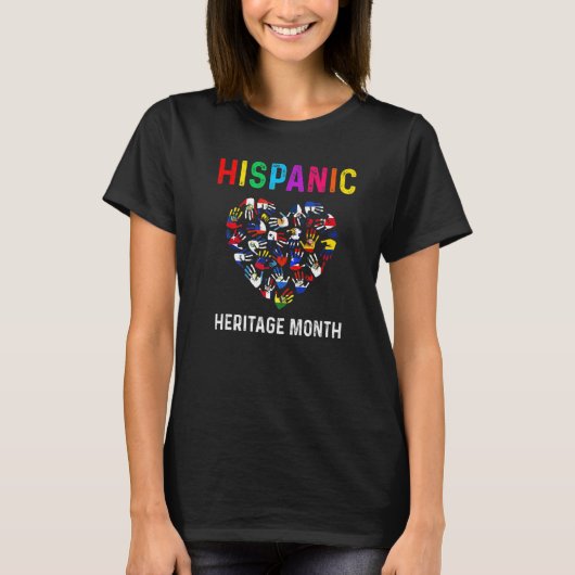 National Hispanic Heritage Month Celebration Latin Tシャツ (正面)