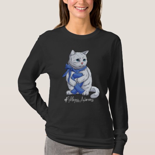 National Ichthyosis Awareness Month Blue Ribbon Cu Tシャツ (正面)