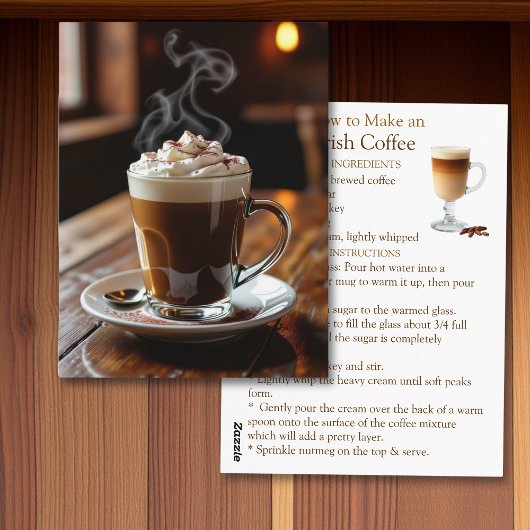 National Irish Coffee Recipe ポストカード