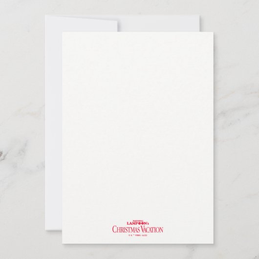 National Lampoon's メリー Chris-Moose – 写真 招待状 (裏面)