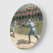 National League Baseball Game 1886 ラージ壁時計 (傾斜)