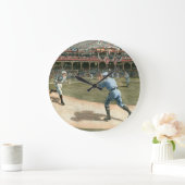 National League Baseball Game 1886 ラージ壁時計 (ホーム)