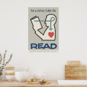 National Library Week 1961 Poster Mid-Century ポスター (キッチン)