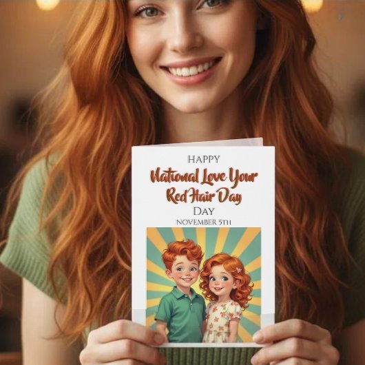 National Love Your Red Hair Day | November 5th カード