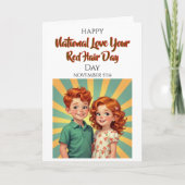 National Love Your Red Hair Day | November 5th カード (正面)