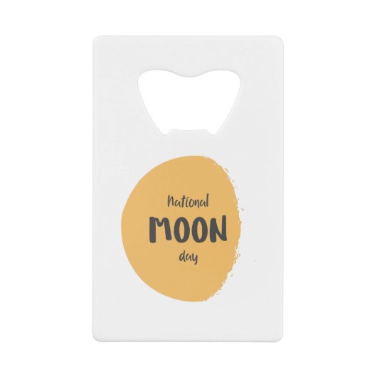 National Moon Day クレジットカード栓抜き (正面)