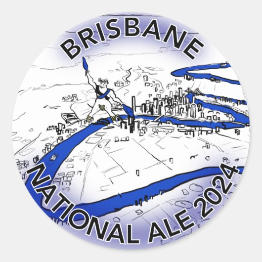 National Morris Ale 2024シール（20枚） ラウンドシール (正面)