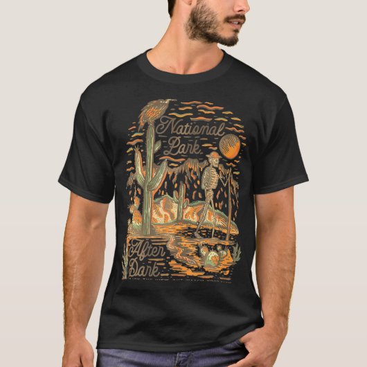 National Park After Dark – 夏期休暇オンNati Tシャツ (正面)