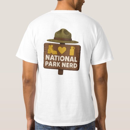 National Park Nerd Men's Premium Tシャツ (裏面)