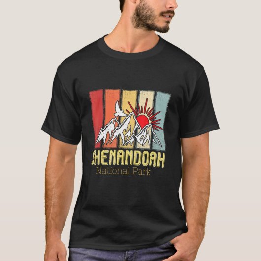National Park Shenandoah Souvenir Mountains Hike V Tシャツ (正面)